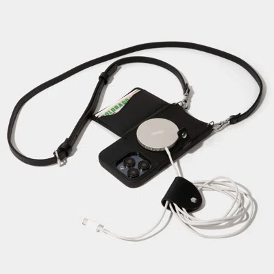 Bandolier Mila Magsafe Charging Crossbody  - Black/silver