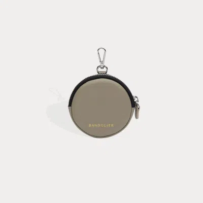 Bandolier Mini Round Pouch - Greige/silver