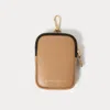 Bandolier Mini Zip Pouch - Tan/gold