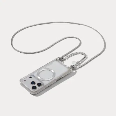 Bandolier Palmer Magnet Duet Crossbody Phone Case - Clear/silver