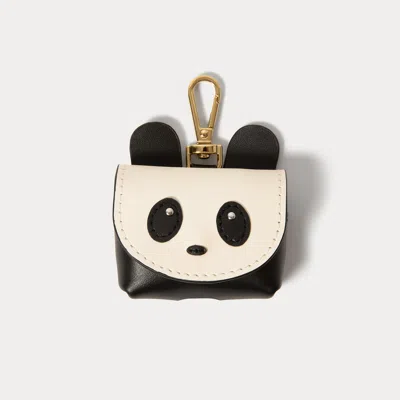 Bandolier Panda Animal Airpods Clip-on Pouch - Panda Black/gold