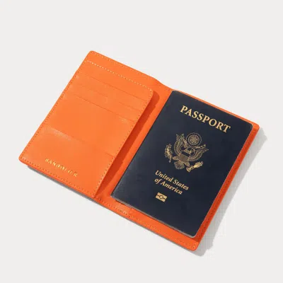 Bandolier Passport Holder - Tan/gold