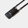 Bandolier Remi Magnet Wallet Crossbody Phone Case - Black Croc/pewter