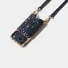 Bandolier Remi Magnet Wallet Crossbody Phone Case - Navy Croc/gold