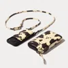 Bandolier Remi Magnet Wallet Crossbody Phone Case Pouch Set - Spotted Hide/pewter