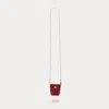 Bandolier Riley Airpod Pouch - Crimson Croc/gold