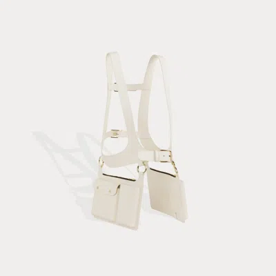 Bandolier Simone Vest- Ivory/gold