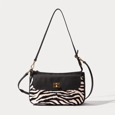 Bandolier Taylor Bag - Zebra/gold In Black