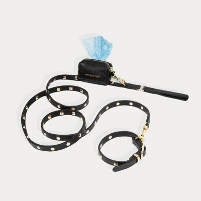 Bandolier The Sarah Dog Leash - Black/gold