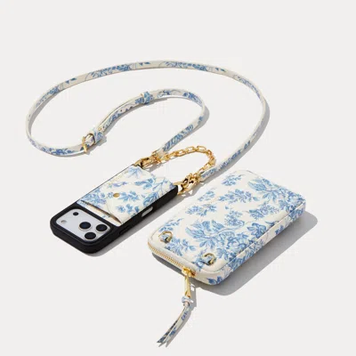 Bandolier Valentina Duet Pouch Set - Chambray Toile/gold