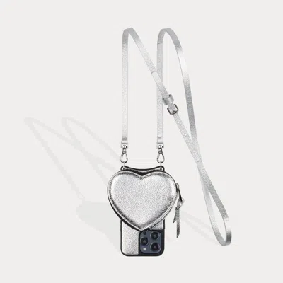 Bandolier Willa Heart Pouch  - Silver/silver