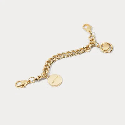 Bandolier Wristlet Circle Heart Charm - Gold/gold