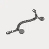 Bandolier Wristlet Circle Heart Charm - Pewter/pewter
