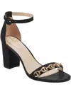 Bandolino Abilyn2 Womens Round Toe Ankle Strap Heels In Black