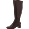 Bandolino Addyson3 Womens Cushioned Footbed Faux Leather Knee-high Boots In Brown
