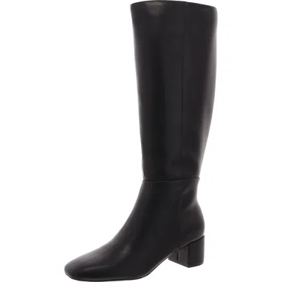 Bandolino Addyson3 Womens Cushioned Footbed Faux Leather Knee-high Boots In Black