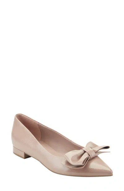Bandolino Alicce Faux Leather Pointed Toe Flat In Neutral