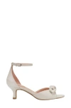 Bandolino Andora Ankle Strap Kitten Heel Sandal In Ivory