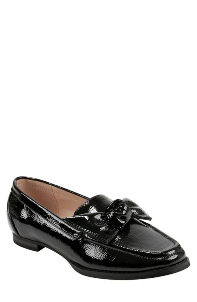 Bandolino Anella Faux Leather Bow Loafer In Black