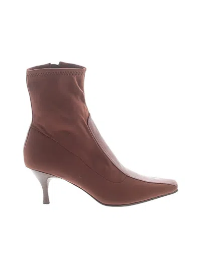 Pre-owned Bandolino Ankle Boots In Brown