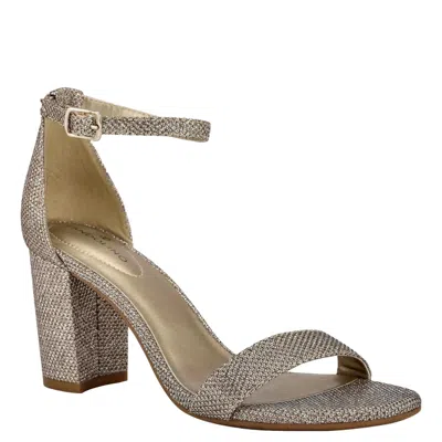 Bandolino Armory Heeled Sandal Gold Bnarmory2-713 Women's In Silver
