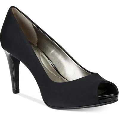 Bandolino Bdrainaa Womens Solid Manmade Pumps In Black Lycra