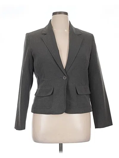 Pre-owned Bandolino Blazer Jacket In Gray