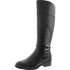 BANDOLINO BNDENIE3 WOMENS BUCKLE MANMADE KNEE-HIGH BOOTS