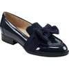Bandolino Lindio 3 Womens Bow Manmade Loafers In Black
