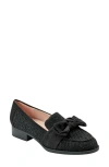 Bandolino Bow Loafer In Black Boucle