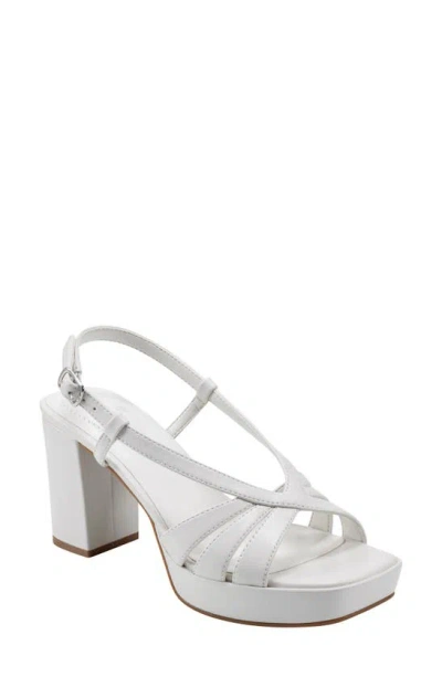 Bandolino Brie Platform Sandal In Ivory