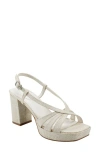 Bandolino Brie Platform Sandal In Light Natural Woven - Manmade