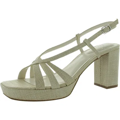 Bandolino Brie Womens Slip On Strappy Ankle Strap In Brown