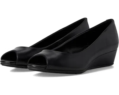Bandolino Candra Pumps Usblack Slip On Peep Toe Wedge Heel Jzz1272 In Black