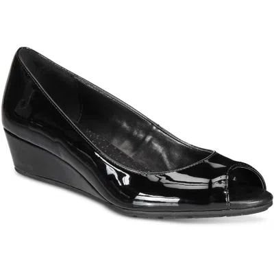 Bandolino Candra Womens Peep Toe Slip On Wedge Heels