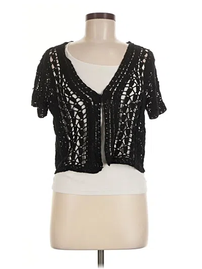Pre-owned Bandolino Cardigan Sweater In Black