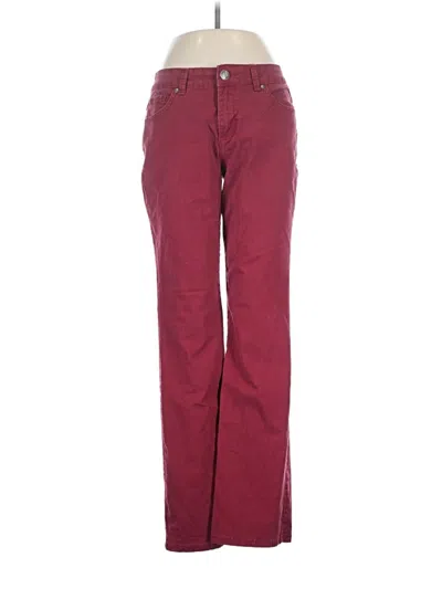 Pre-owned Bandolino Casual Pants In Burgundy