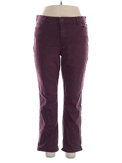 Pre-owned Bandolino Casual Pants In Burgundy