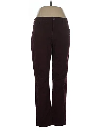 Pre-owned Bandolino Casual Pants In Burgundy