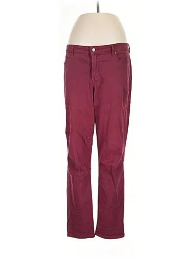 Pre-owned Bandolino Casual Pants In Burgundy