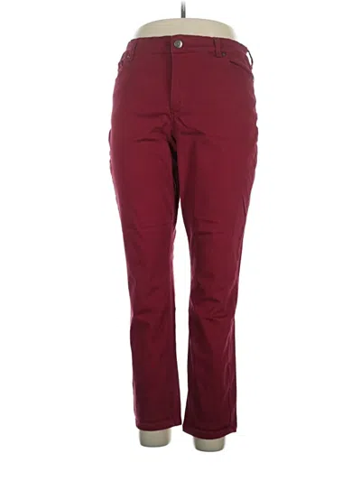 Pre-owned Bandolino Casual Pants In Burgundy