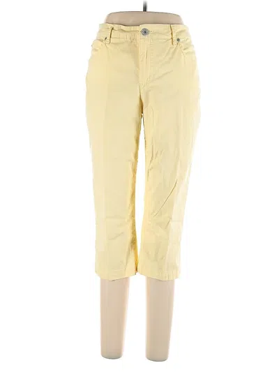 Pre-owned Bandolino Casual Pants In Yellow