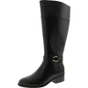 BANDOLINO DENNIE 3 WOMENS FAUX LEATHER WIDE CALF KNEE-HIGH BOOTS