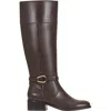 Bandolino Dennie 3 Womens Faux Leather Wide Calf Knee-high Boots In Brown