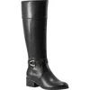 Bandolino Dennie3wc Womens Wide Calf Manmade Mid-calf Boots In Black