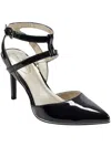 Bandolino Dradella 3 Womens Padded Insole Faux Leather Ankle Strap In Black