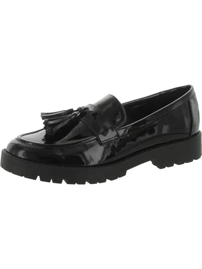 Bandolino Fill Up 3 Womens Patent Slip On Loafers In Black