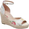 Bandolino Floral Espadrille Wedge Sandal