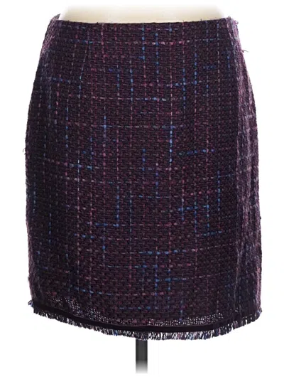 Pre-owned Bandolino Formal Skirt In Burgundy
