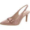 Bandolino Gelli 3 Womens Patent Bow Pumps In Brown